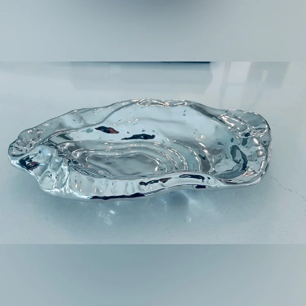 Silver Ceramic Art Bowl - Picture 2 of 5